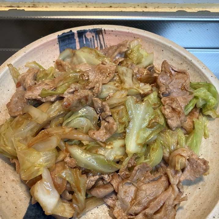 豚肉とキャベツの回鍋肉^_^